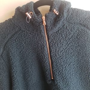 Old Navy sherpa hoodie with rose gold accents